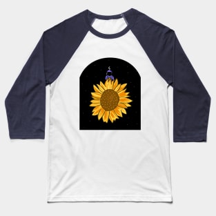 Sunflower Astronout Baseball T-Shirt